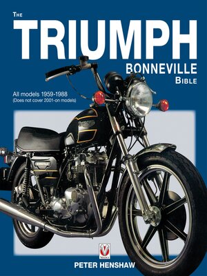 cover image of The Triumph Bonneville Bible (59-88)